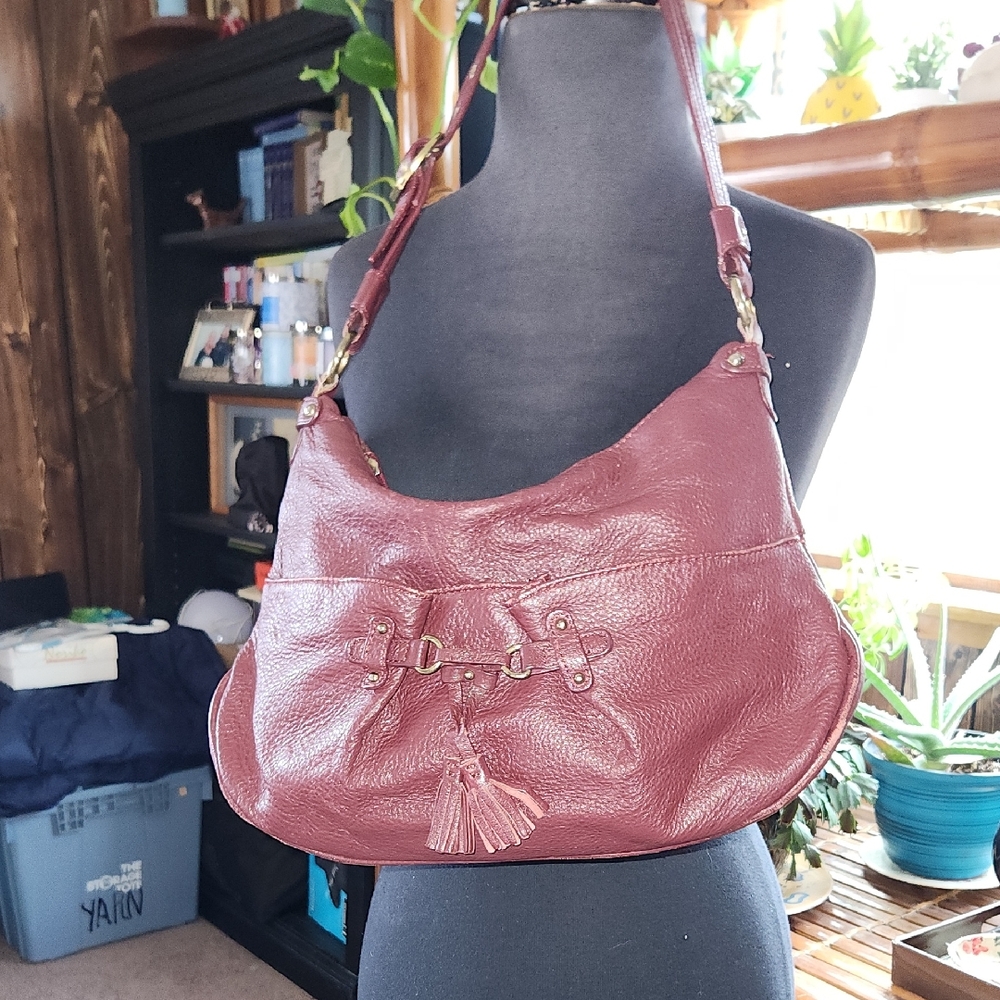 Stone Mountain Burgandy Leather Purse